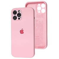 Чехол накладка на Apple iPhone 12 Pro Айфон (6.1 дюймов) Silicone цвет Светло-розовый Light Pink full camera