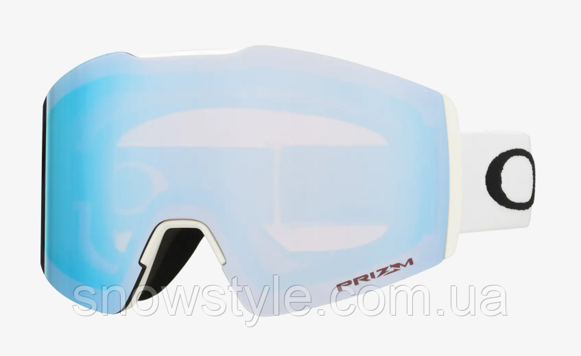 Гірськолижна маска Oakley Fall Line M (XM) Matte White лінза Prizm Sapphire Iridium, фото 1