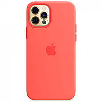 Чехол накладка на Apple iPhone 11 Pro Айфон (5,8 дюймов) Silicone Case цвет розовый цитрус pink cirtus Full