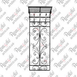 Вішалка настінна на 3 гачка 1450х515  Арт. 68.030