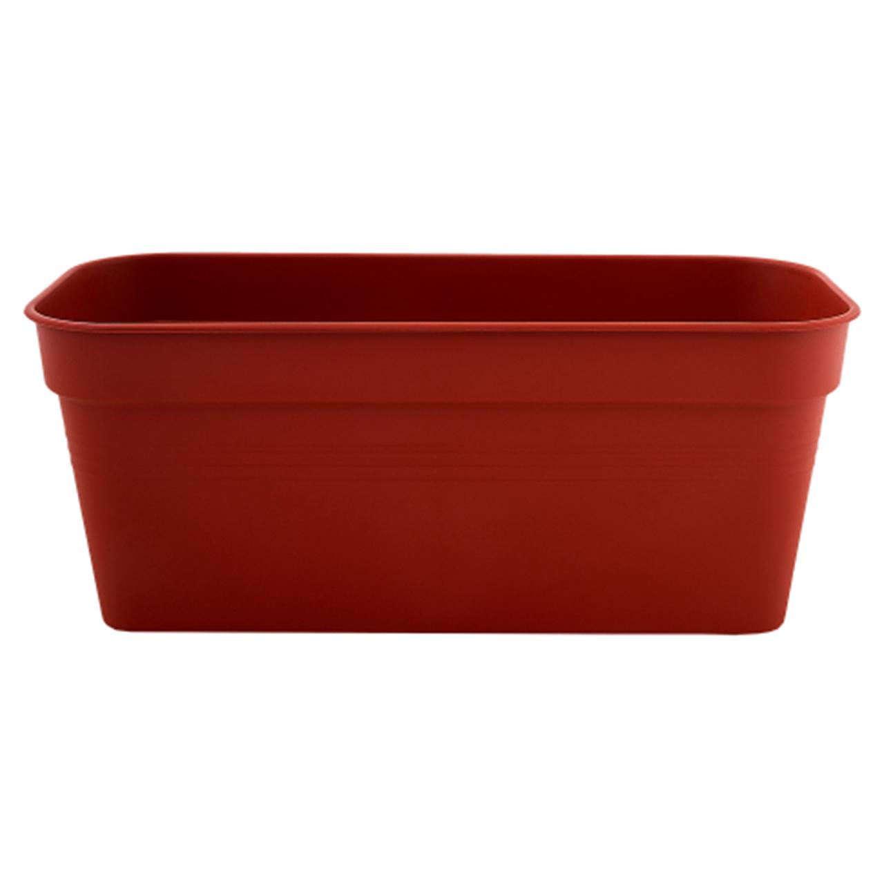 Вазон балконний Глорія 60х18 см 12 л теракот Алеана, фото 1