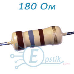 Резистор 180 Ом ±5% CFR 1Вт вивідний
