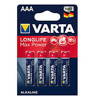 Батерейка VARTA Max Tech/LongLife MAX Power AAA-LR03 (минипальчик) АКЦІЯ