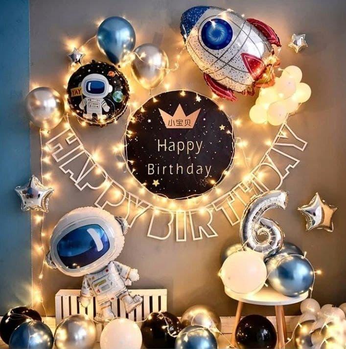 Фотозона із кульок КОСМОС З ЛЕД ГІРЛЯНДОЮ