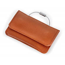 Візитниця кишенькова компактна і містка з еко-шкіри з кільцем для ключів "COLORI RED STEP"