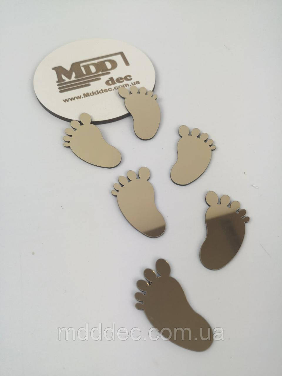 Набір дзеркальний пластик золото ніжки-кришки