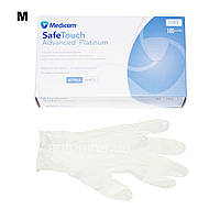 Перчатки нитриловые белые, М, Medicom "SafeTouch" , 100 шт/уп