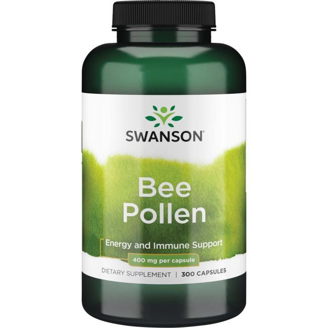 Бджолиний Пилок, Bee Pollen, Swanson, 400 мг, 300 капсул