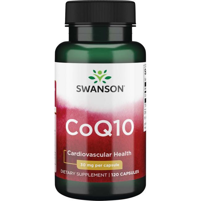 Коензим Q10, для серця, Swanson, 30 мг, 120 капсул, фото 1
