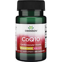 Коензим Q10, Swanson Premium CoQ10, 10 мг 100 капсул
