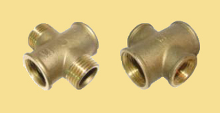 Хрестовина латунна