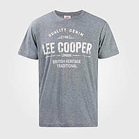Чоловіча футболка Lee Cooper XL Logo Print Mens Grey Оригінал В наявності!
