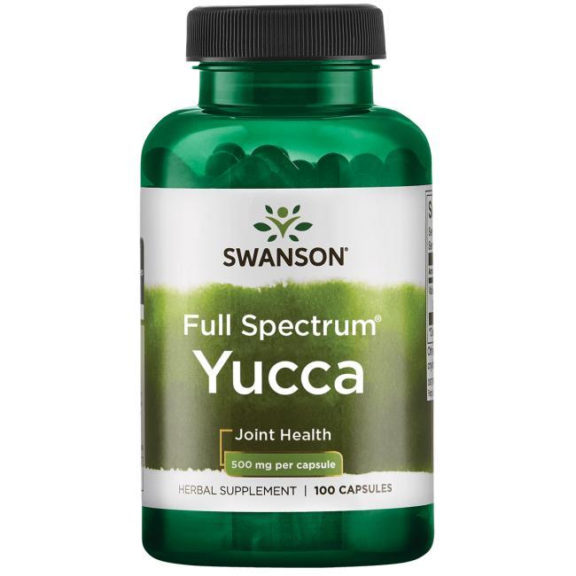 Юка, Swanson, Yucca, 500 мг, 100 капсул