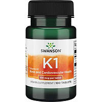 Вітамін К, Swanson, Vitamin K-1, 100 таб