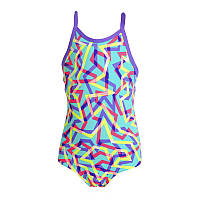 Распродажа! Купальник детский хлоростойкий Funkita Mint Strips FG01T. Размер на 4 года