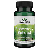 Экстракт розмарина, Rosemary Extract, Swanson, 500 мг, 60 капсул