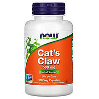 Котячий кіготь, Сat's Claw, Now Foods, 500 мг, 100 капсул