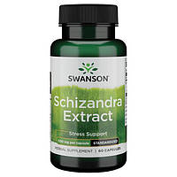 Экстракт Шизандры, Swanson, Schizandra Extract, 500 мг, 60 капсул