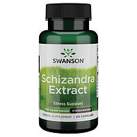 Екстракт Шизандры, Swanson, Schizandra Extract, 500 мг, 60 капсул