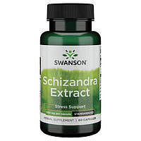 Екстракт Шизандры, Swanson, Schizandra Extract, 500 мг, 60 капсул