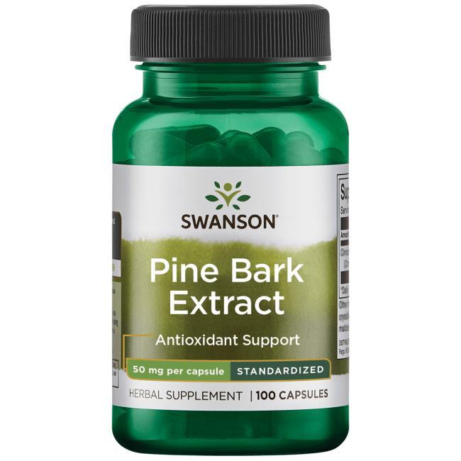 Екстракт соснової кори, Swanson, Pine Bark Extract, 50 мг, 100 капсул
