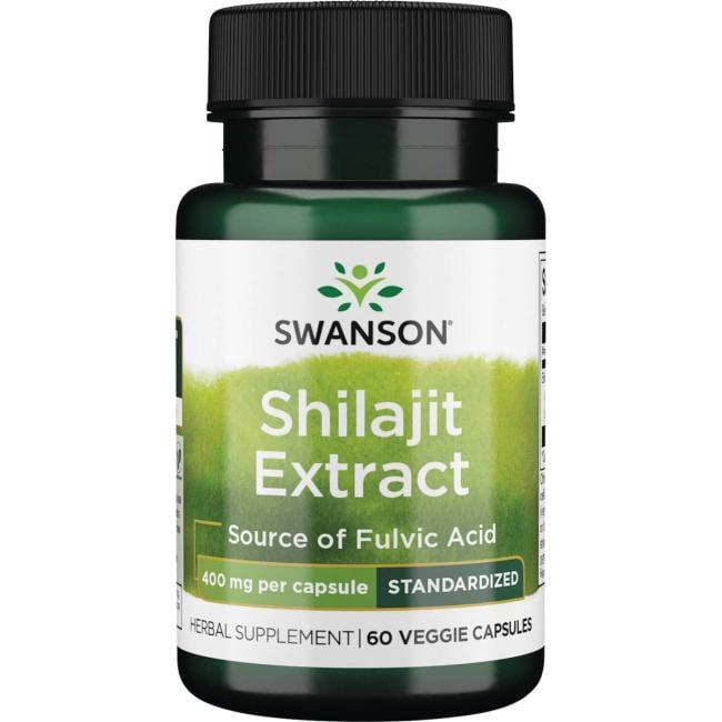 Екстракт муміє, Swanson, Shilajit Extract, 400 мг, 60 капсул
