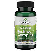 Гриби Рейші, Swanson, Reishi Mushroom Complex, 60 капсул