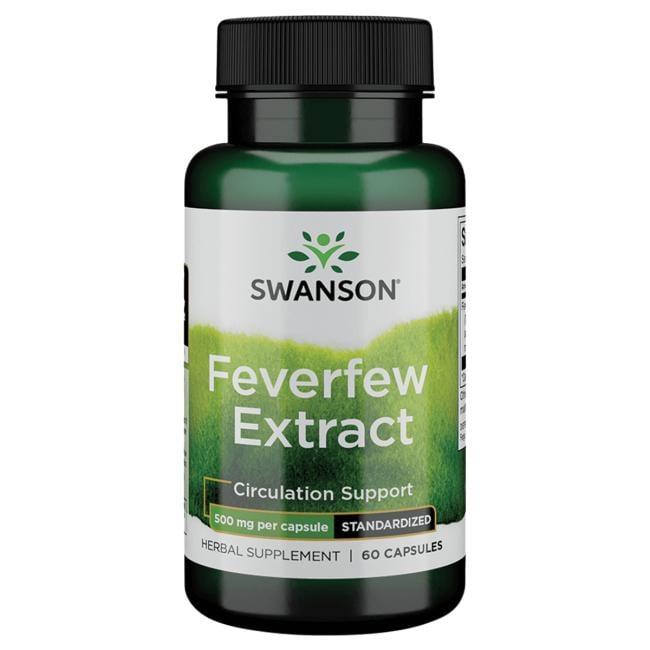 Екстракт пижма, Swanson, Feverfew Extract, 500 мг, 60 капсул
