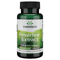 Экстракт пижмы, Swanson, Feverfew Extract, 500 мг, 60 капсул