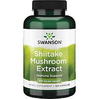 Екстракт гриба Шиітаке, Swanson, Shiitake Mushroom Extract, 500 мг, 120 капсул