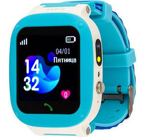Smart Watch AmiGo GO004 Splashproof Camera+Led Blue UA UCRF Гарантія 6 міс