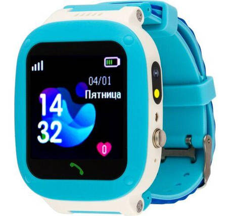 Годинник Smart Watch AmiGo GO004 Splashproof Camera+Led Blue UA UCRF, фото 2