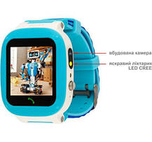 Годинник Smart Watch AmiGo GO004 Splashproof Camera+Led Blue UA UCRF, фото 2