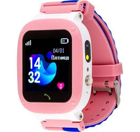 Smart Watch AmiGo GO004 Splashproof Camera+Led Pink UA UCRF Гарантія 6 місяців
