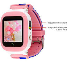 Smart Watch AmiGo GO004 Splashproof Camera+Led Pink UA UCRF, фото 6