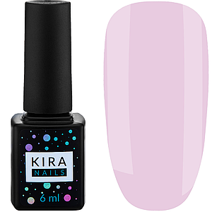 Гель-лак Kira Nails №001, 6 мл напівпрозорий лілово-рожевий