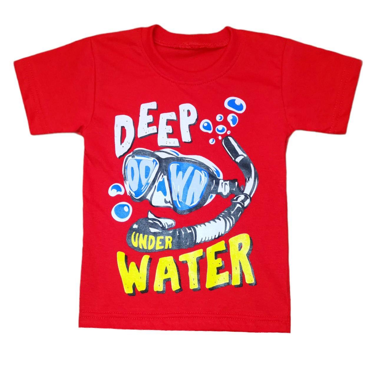 Футболка дитяча для хлопчика з принтом Deep Water кулір, фото 1