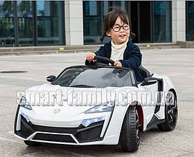 Дитячий електромобіль Lukan Hypersport (2 мотори по 35W, MP3) Baby Tilly T-7623 EVA WHITE Білий
