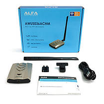 Оригінал! Потужний Usb Wi-Fi адаптер Alfa AWUS036ACHM чіп Realtek Mediatek MT7610U, фото 5