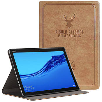 Чохол-книжка Deer Case для Huawei MediaPad M5 Lite 10.1 (Wake / Sleep) Light Brown