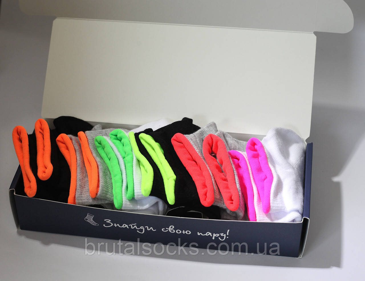 Жіночий набір коротких шкарпеток (бренд BOX) від ТМ TwinSocks - 6 шт на Ваш вибір