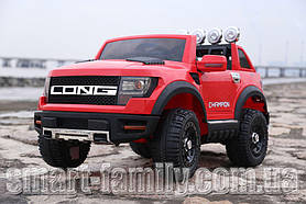 Дитячий електромобіль Джип Ford Long (2 мотори по 30W, MP3) Baby Tilly T-7819 EVA RED Червоний