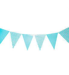 Паперова гірлянда прапорця "Blue", довжина - 2 м., (12 прапорців)
