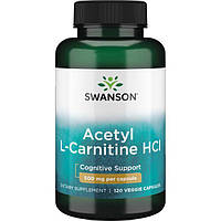 L-карнітин, Swanson, L-Carnitine 500 мг, 120 капсул