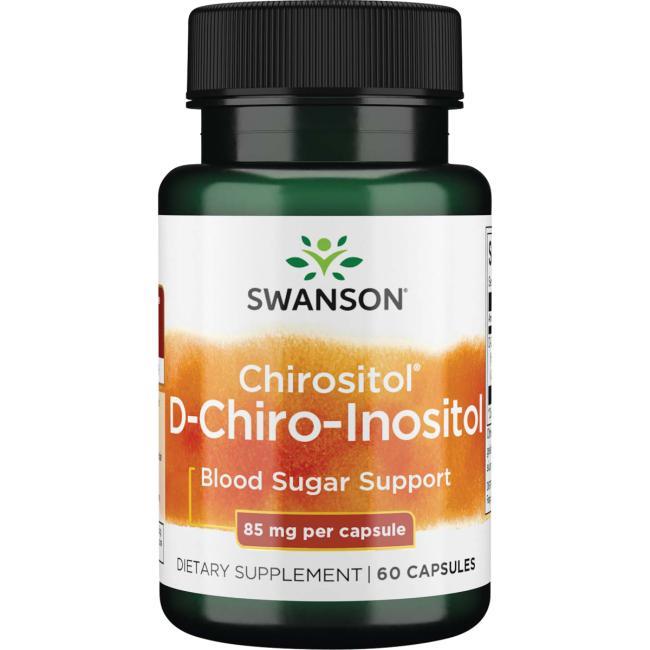 Інозитол Д-Хіро, 85 мг, D-Chiro Inositol Chirositol Swanson, 60 капсул