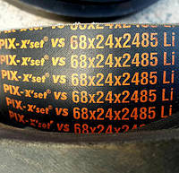 Ремень (PIX) привод молотильного барабана Дон-1500 (зубчатый, усиленный) 68х24-2485 (2600) Li PIX
