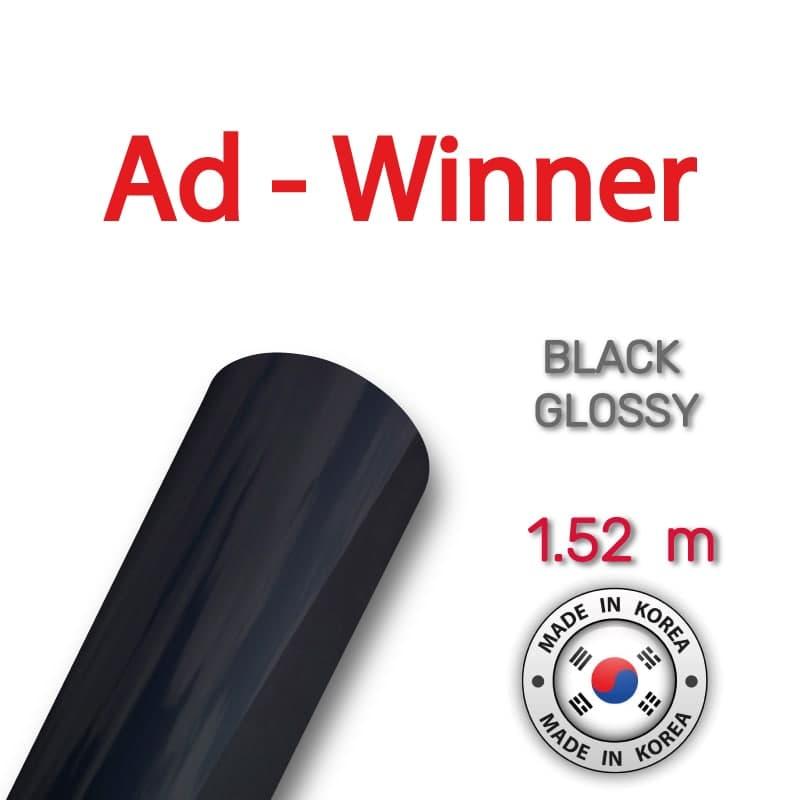 Антигравійна глянцева чорна плівка — Ad-Winner Black Glossy PPF 1.52 м