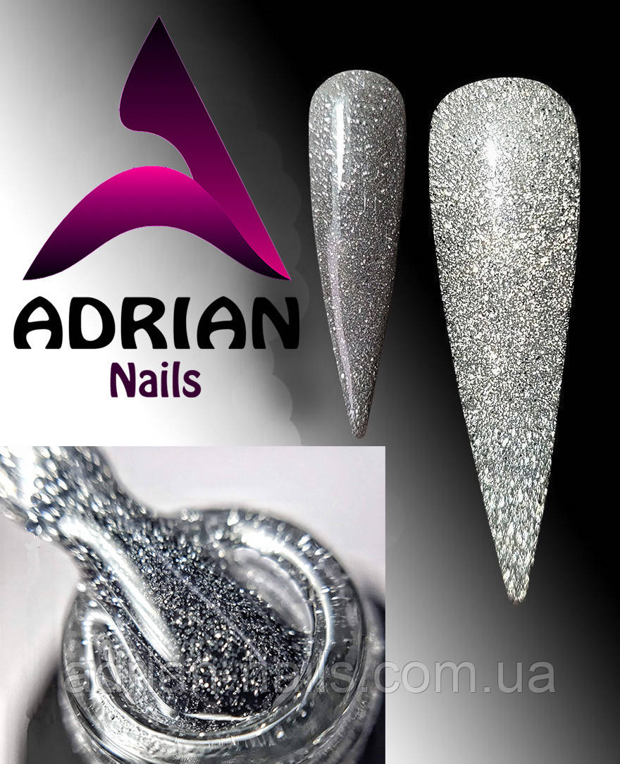 Світловідбивний топ Adrian Nails - DISCO TOP 10 мл без липкого шару