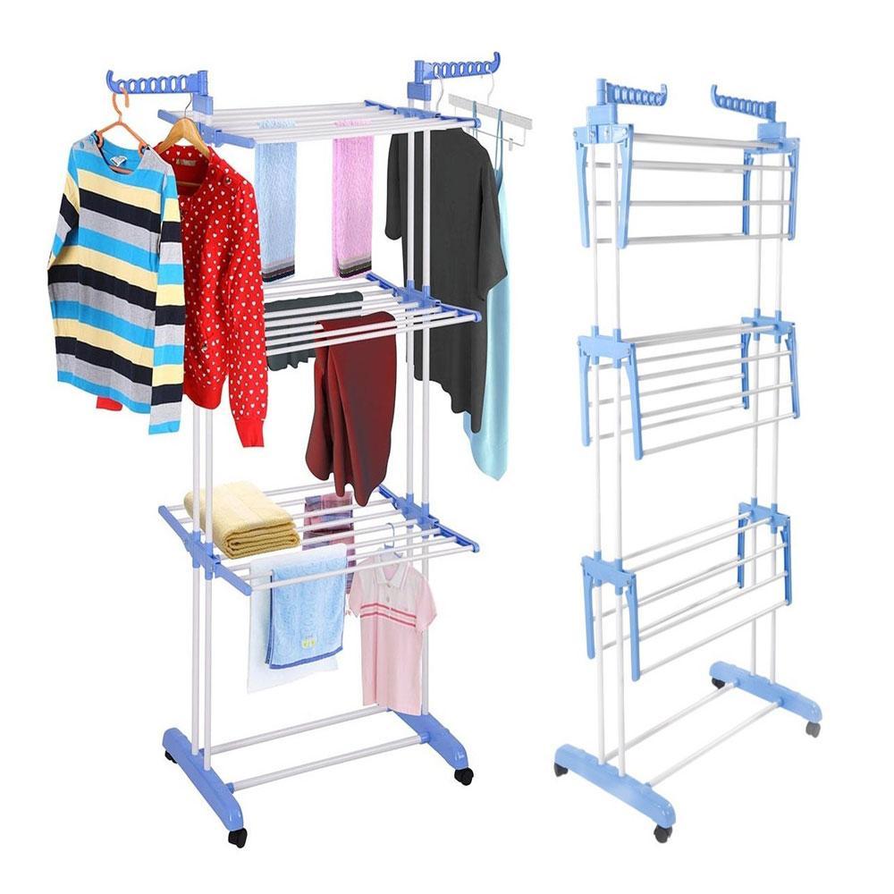 Складана сушарка для білизни Garment Rack With Wheels, фото 1