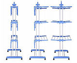 Складана сушарка для білизни Garment Rack With Wheels, фото 6